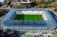 Photographie aérienne du Stade des Alpes
