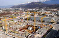 Photographie aérienne de suivi de chantier BTP